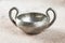 Vintage pewter gray sugar bowl