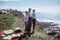 Vintage photo 1963. Young friends on holiday. Cornwall, UK.