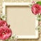 Vintage Photo Frame with roses