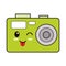 Vintage photographic camera kawaii cartoon