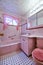 Vintage pink bathroom