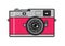 Vintage Pink Film Camera