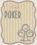 Vintage poker card clubs