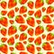 Vintage polygon strawberry pattern