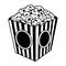Vintage popcorn bucket box template