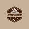 vintage Popcorn logo badge