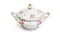 Vintage porcelain tureen isolated