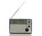 Vintage portable radio front side isolated