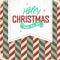 Vintage poster with Merry Christmas Lettering. Retro Xmas Badge