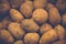 Vintage potato texture shallow style