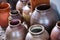 vintage pottery storage jars