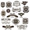 Vintage premium quality emblem. Vector illustration decorative background design