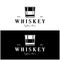 Vintage premium whiskey logo label with glass or beer. for drinks, bars, clubs, cafes, companies