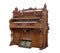 Vintage pump organ isolated.