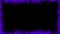 Vintage purple scratched grunge border overlays on isolated black background for copy space. Design element