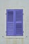 Vintage purple window blinds