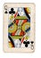 A vintage queen of clubs playing card.