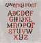 Vintage quirky hand drawn font with mixed upper and lower case letters