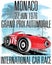 Vintage race car for printing.vector old school race poster.