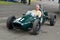 Vintage racing car with a pilot