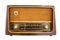 Vintage radio antique isolated