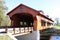 Vintage Rebuilt Cedar Covered Bridge