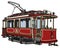 Vintage red tramway