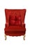 Vintage red velvet chair