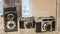 Vintage retro analogue cameras for classic negative film