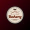 Vintage Retro Bakery / Bake Shop Label Sticker Logo design