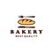 Vintage Retro Bakery / Bake Shop Label Sticker Logo design vector