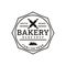 Vintage Retro Bakery, Bake Shop stamp badge Logo Design