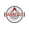 Vintage Retro BBQ Grill, Barbecue, Barbeque Label Stamp Logo design vector