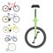 Vintage retro bicycle and style antique sport old fashion grunge flat pedal ride vector riding bike transport