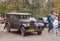 Vintage retro car zombie Willys from the thirties parked