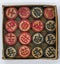 Vintage Retro Chinese Chess made of wood in paper box isolated o