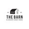 Vintage retro classic minimalist old barn farm logo icon vector template design