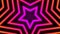 Vintage Retro Colorful Glowing Star Tunnel Background Loop.