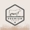 Vintage Retro Cow Angus Cattle Livestock Farm Meat Store Logo Design