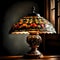 Vintage retro glass lamp - ai generated image