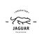 vintage retro hipster jaguar logo