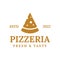 Vintage Retro Italian Pizza Pizzeria logo design
