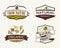 Vintage & Retro Organic Badges