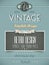 Vintage retro page or cover template