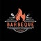 Vintage Retro Rustic BBQ Grill, Barbecue, Barbeque Label Stamp Logo design vector