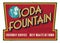 Vintage Retro Soda Fountain Service Malt Sign Advertisement