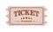 Vintage Retro tickets. Classic vintage retro ticket for movies, theatre, circus, parties, cinema.