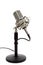 Vintage ribbon microphone on a white background