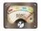 Vintage risk meter pointing maximum risk isolated on white background. 3D illustration