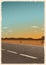 Vintage road poster template